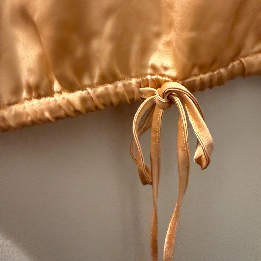 LOFT Champagne Satin Top - Picture 4 of 7